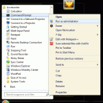 Opening an Administrative Command Prompt